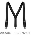Handwritten Y-shaped suspenders 01 132076907