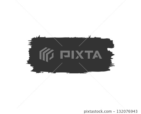 Gray Brush Stroke Rectangle: Abstract Background for Design, Art, Branding and Creative Projects. 132076943