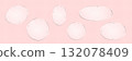 Vector realistic round shape glass frames with small silver screws on transparent pink background. Oval glossy graphic designs for banner, advertising, plate 132078409