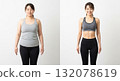 A woman who successfully lost weight: Before and after 1 132078619