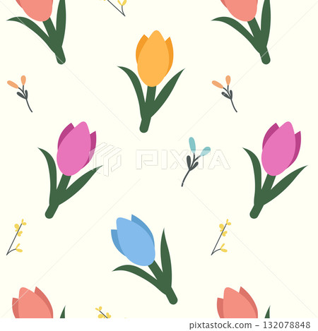 floral, flower, vector 132078848