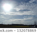 Suburban roads and expansive blue skies 132078869