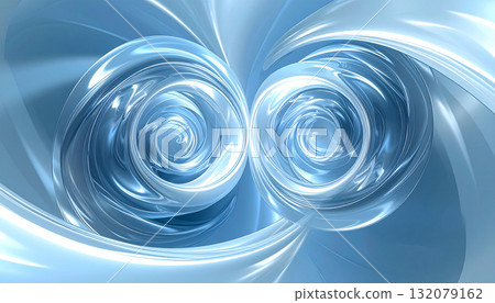 旋轉透明藍色摘要 132079162