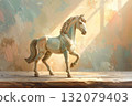 Antique horse figurine 132079403