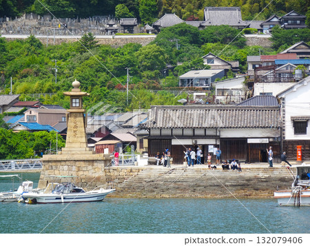 鞆之浦的夜景（廣島縣福山市） 132079406
