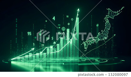 Economic vitality and rising Japan 132080097