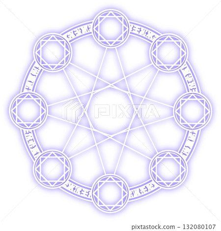 Blurred magic circle, wizard image material. Blurred magic circle, wizard image material. 132080107