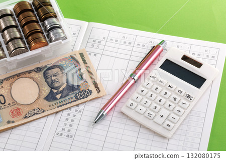 Household account book image Household account book image 132080175