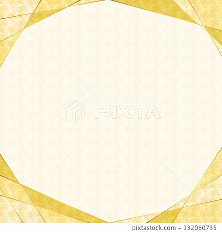 Marble design frame (gold square) 132080735