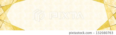 Marble design frame (gold, wide size) 132080763