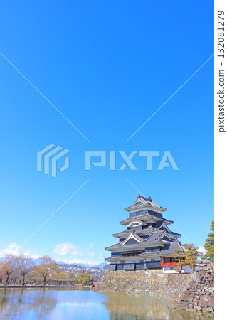 長野縣松本市國寶松本城風景 長野縣松本市國寶松本城風景 132081279