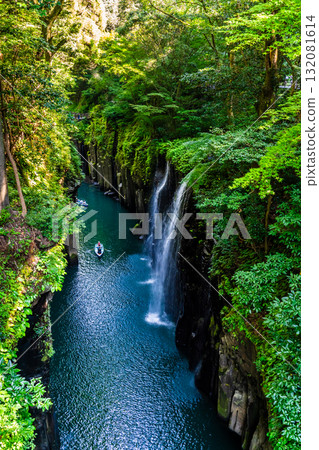 高千穗峽【宮崎縣西臼杵郡高千穗町】 132081614