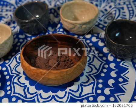 cacao, ritual, mandala 132081702