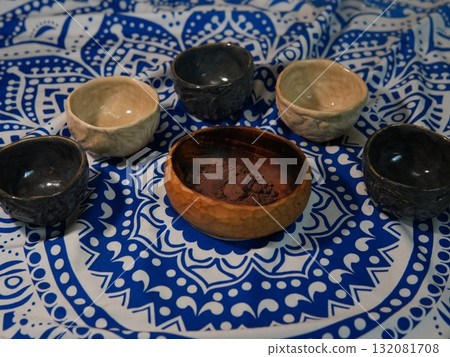 cacao, ritual, mandala 132081708