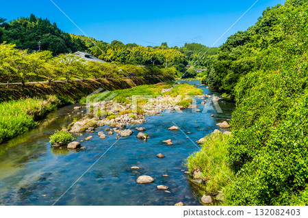 從種子山橋眺望冰河川 [熊本縣八代市東陽町] 132082403