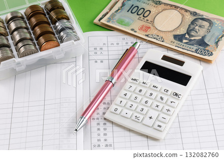 Household account book Household account book 132082760