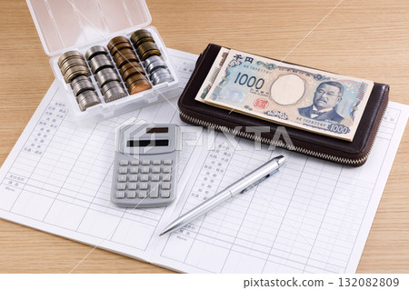 Household account book image Household account book image 132082809