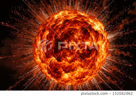 巨大爆炸的圖像 - AI 生成的圖像 132082862