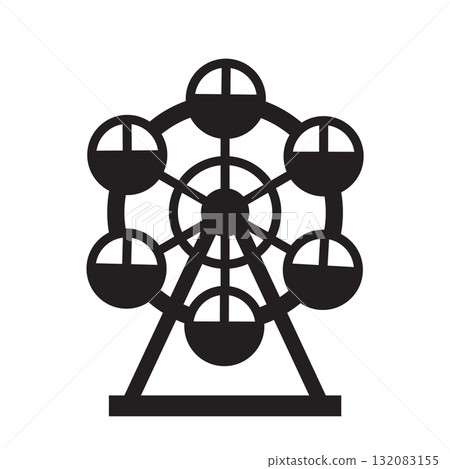 Ferris wheel icon 132083155