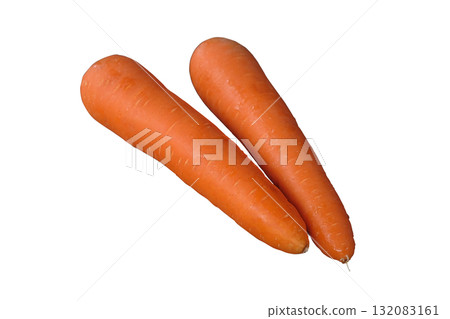 Pair of fresh carrots 132083161