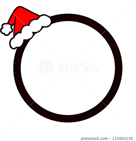 聖誕節聖誕老人帽子框架簡單 132083238