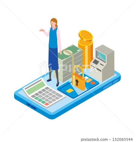 Online banking illustration Online banking illustration 132083544