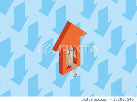 Ambitious female office worker 132083546