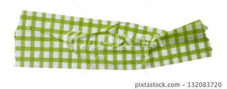 green patterned sticker paper tape isolated on transparent background green patterned sticker paper tape isolated on transparent background 132083720