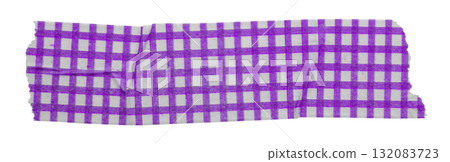 purple patterned sticker paper tape isolated on transparent background purple patterned sticker paper tape isolated on transparent background 132083723