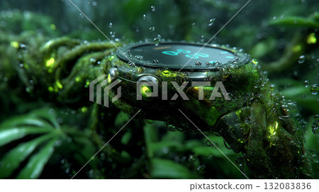 A futuristic smartwatch that blends in with nature | Technological relics hidden in the jungle 132083836