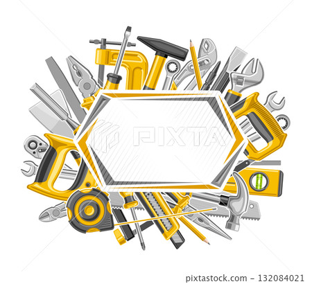 Vector Frame for DIY Tools 132084021