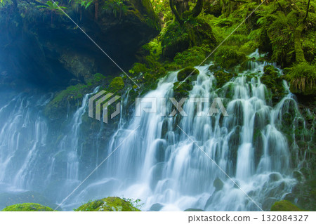 Blue waterfall Blue waterfall 132084327