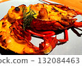 Delicious grilled spiny lobster 132084463