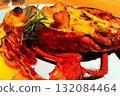 Delicious grilled spiny lobster 132084464