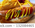 Delicious hot dog 132084465