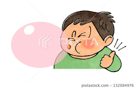 泡泡糖和男孩(粉紅色) 泡泡糖和男孩(粉紅色) 132084976