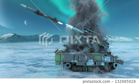 Ground-to-air guided bullet Ground-to-air guided bullet 132085028