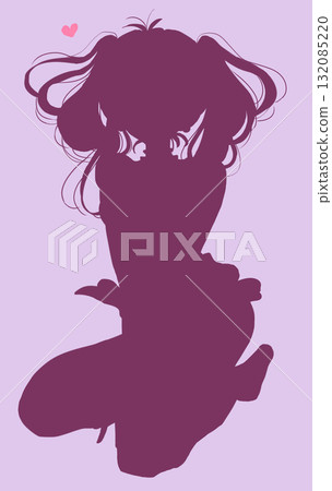Devilish woman silhouette 132085220