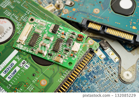 Repairing and upgrade circuit mainboard of notebook, electronic, computer hardware and technology. 132085229