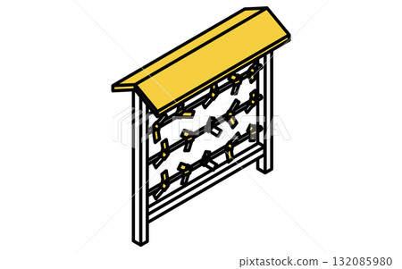 Event icon, simple isometric illustration of fortune-telling place Event icon, simple isometric illustration of fortune-telling place 132085980