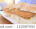 Crispy shrimp cutlet sandwich 132087492