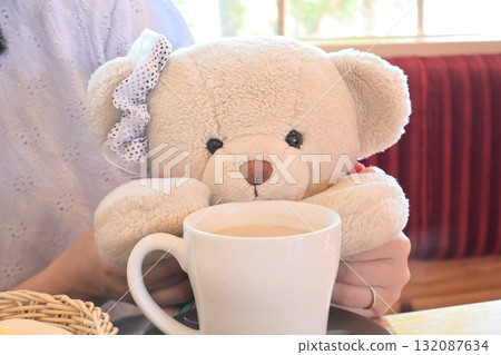 Relaxing time at the cafe Relaxing time at the cafe 132087634