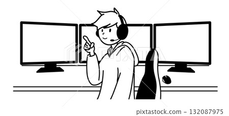 Boy streaming Boy streaming 132087975