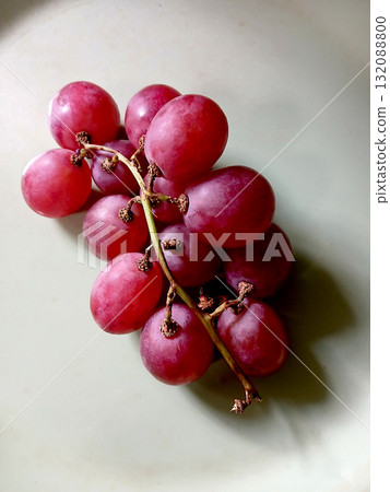 Bunch of Red European Grape 132088800