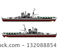 Illustration of an aircraft carrier 132088854