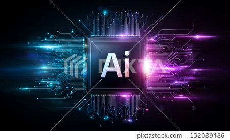 AI晶片與未來科技概念 AI晶片與未來科技概念 132089486