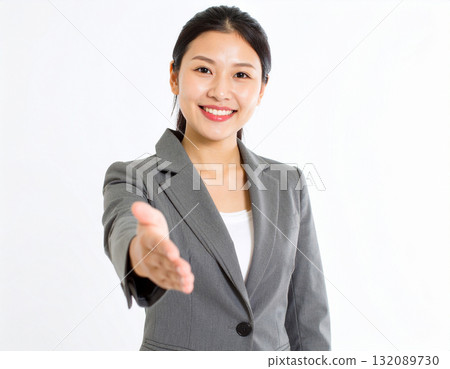 A young woman offering guidance 132089730
