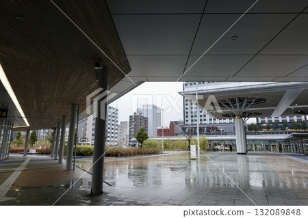 石川縣金澤市 JR 金澤車站及車站西廣場景觀 132089848