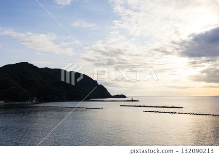 Evening view of the sea in Matsuzaki Town on the Izu Peninsula 132090213