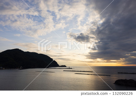 Evening view of the sea in Matsuzaki Town on the Izu Peninsula 132090226